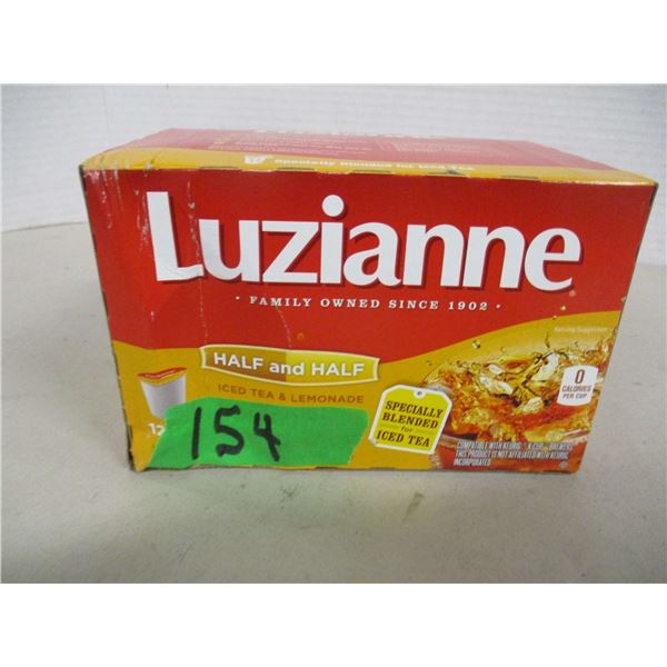 FREIGHT DAMAGE (AS IS):  LUZIANNE HALF ICED TEA & HALF LEMONADE (12 PODS) - BOX