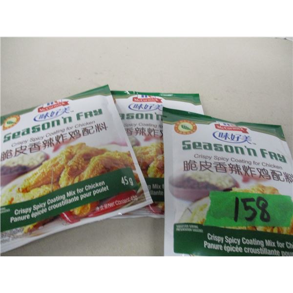 FREIGHT DAMAGE (AS IS):  CRISPY SPICY COATING FOR CHICKEN (3 PACKAGES X 45G)