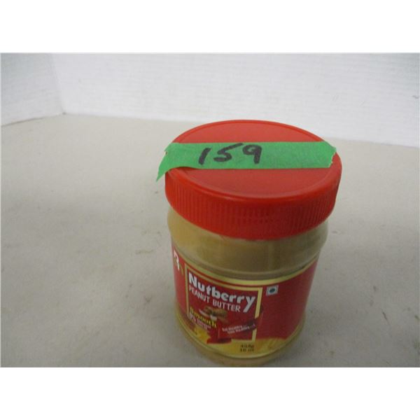 FREIGHT DAMAGE (AS IS):  NUTBERRY PEANUT BUTTER (NO ADDED SUGAR) (454G) - JAR