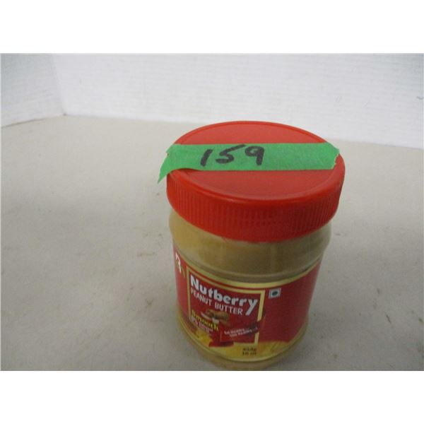 FREIGHT DAMAGE (AS IS):  NUTBERRY PEANUT BUTTER (NO ADDED SUGAR) (454G) - JAR