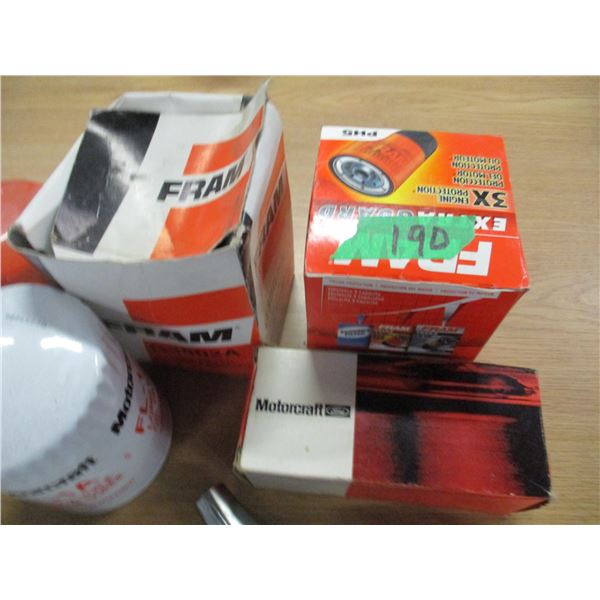 BOX C/W ASSORTED FILTERS