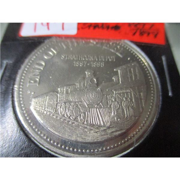 1897 - 1898 END OF STEEL 1975 KLONDIKE DOLLAR