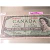 Image 1 : 1954 BANK OF CANADA POKER HAND SERIAL NUMBER $1 BILL
