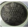 Image 1 : 1905 KING EDWARD VII CANADA SILVER DIME