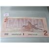 Image 1 : 1986 LAST OF BIRD SERIES CANADA $2 BILLS