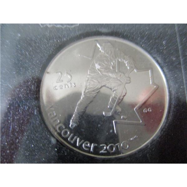 2010 SET OF NHL HOCKEY & CURLING PROOF CANADA QUARTER SET