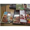 Image 1 : BOX C/W GLOVES, BOOKS, COOKBOOKS, ETC