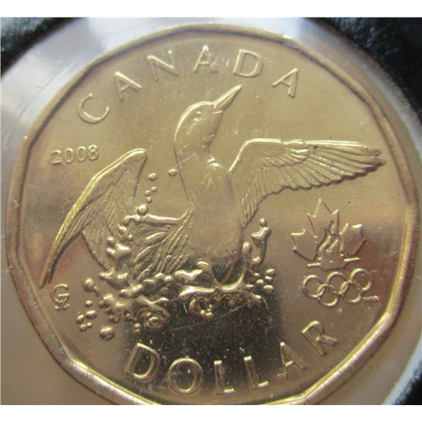 2008 PROOF CAMEO OLYMPIC CANADA DOLLAR