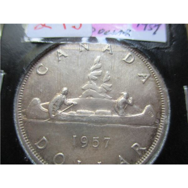 1957 CANADA SILVER DOLLAR
