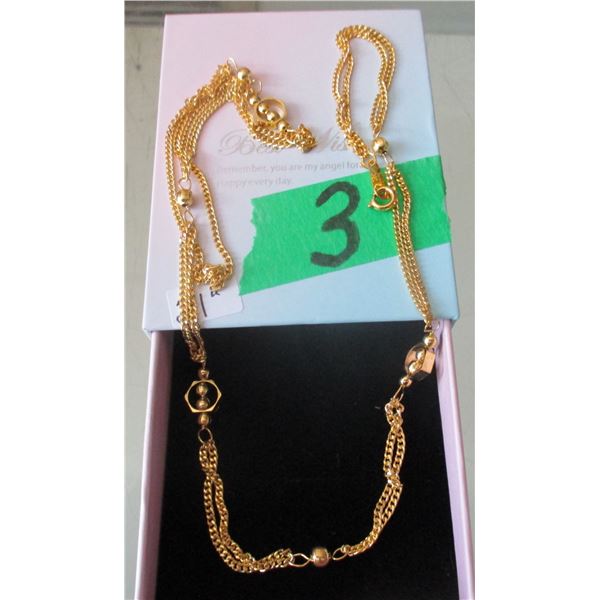NEW:  21" GOLD TONE CHAIN
