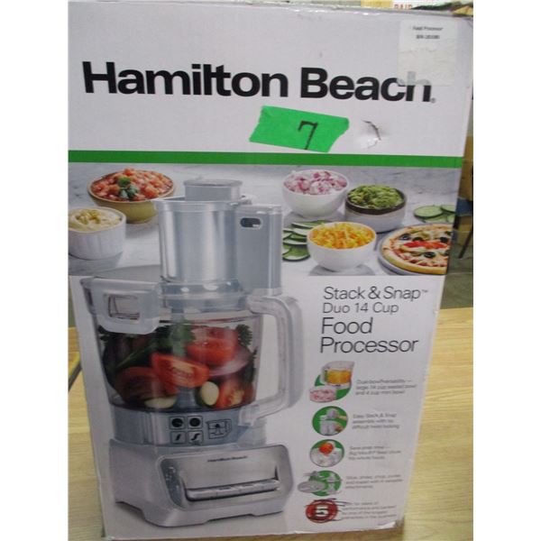 STORE RETURNS (AS IS):  HAMILTON BEACH FOOD PROCESSOR