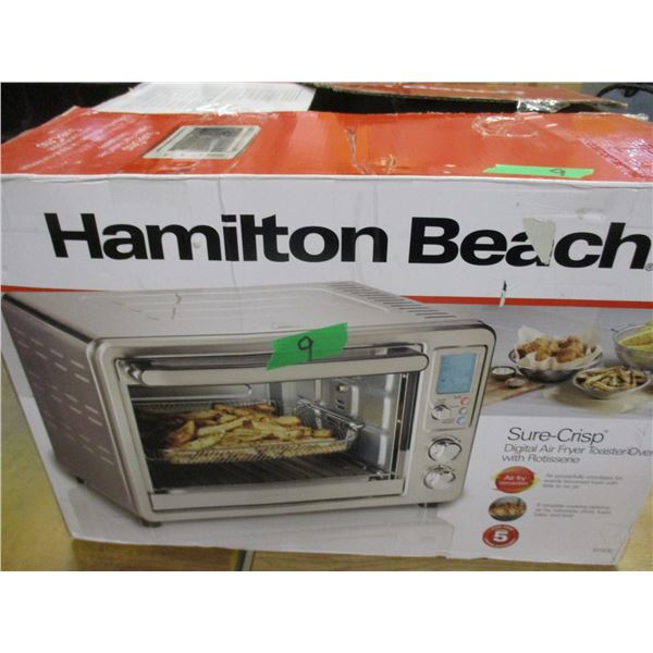 STORE RETURNS (AS IS):  HAMILTON BEACH DIGITAL FRYER & TOASTER OVEN