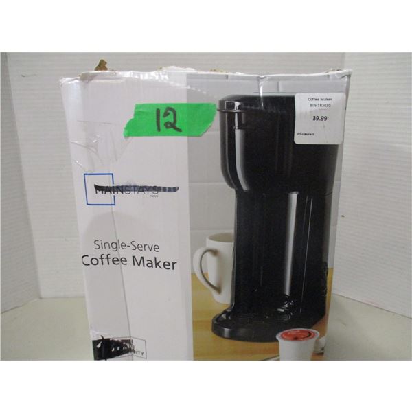 STORE RETURNS (AS IS):  SINGLE SERVER COFFEE UNIT
