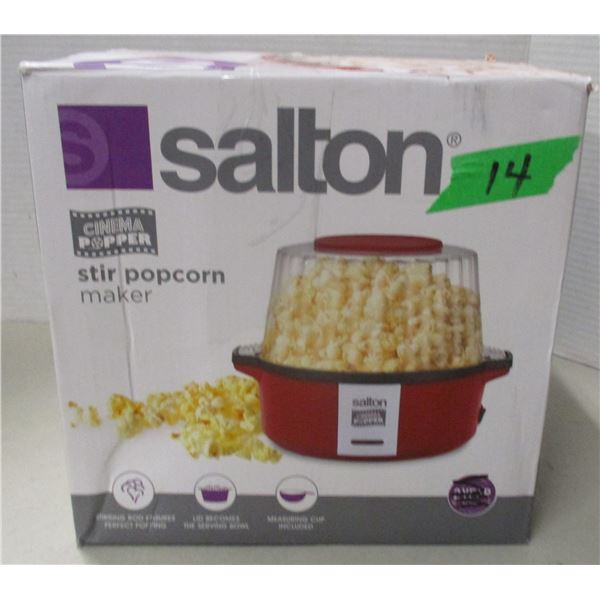 STORE RETURNS (AS IS):  SALTON POPCORN MAKER