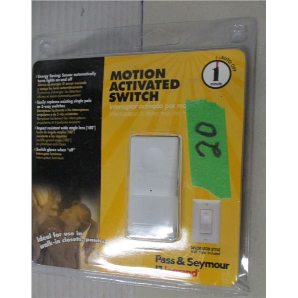 NEW:  MOTION ACTIVATED SWITCH
