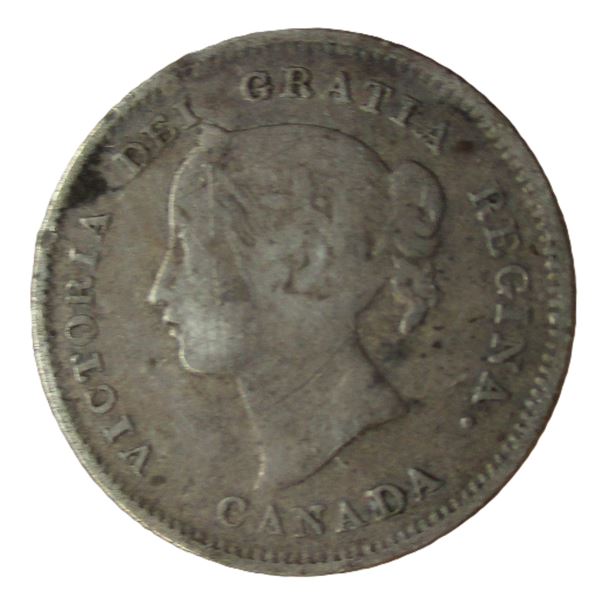1899 VF VICTORIAN SILVER FIVE CENT