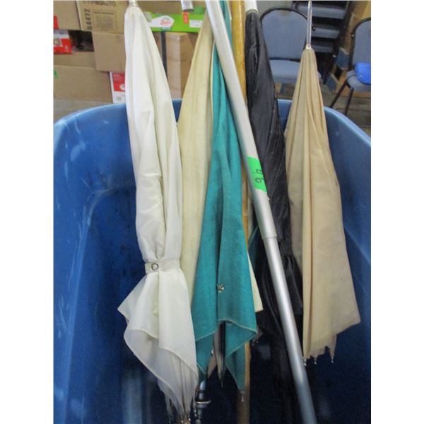 ESTATE:  TOTE C/W 4 UMBRELLAS & 2 CANES