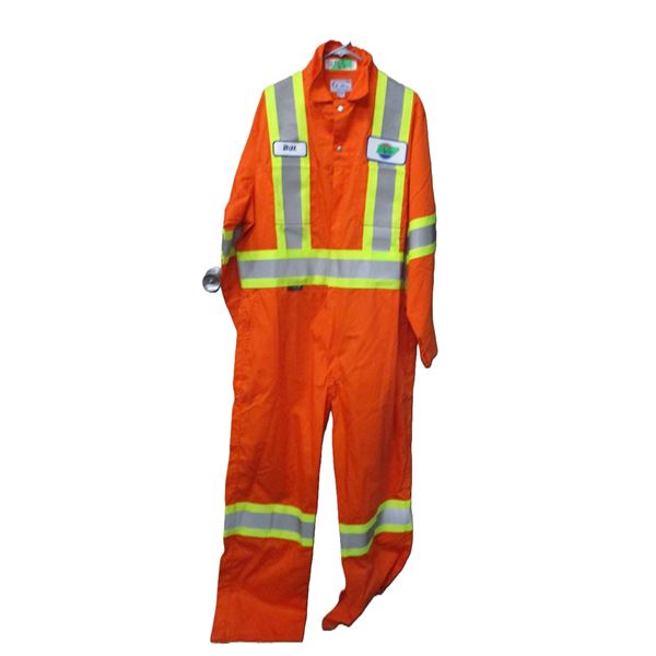 NEW:  RED COVERALLS (SIZE 50 REGULAR)