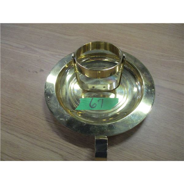 ESTATE:  BRASS TILTING BOTTLE HOLDER