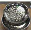 Image 1 : ESTATE:  2 - STAINLESS STEEL TRAYS (APPROX 16" DIAMETER)