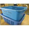 Image 1 : ESTATE:  PLASTIC TOTE & LAUNDRY BASKET