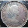 Image 2 : 1957 (3 WATERLINE) CANADA SILVER DOLLAR