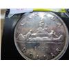 Image 3 : 1957 (3 WATERLINE) CANADA SILVER DOLLAR