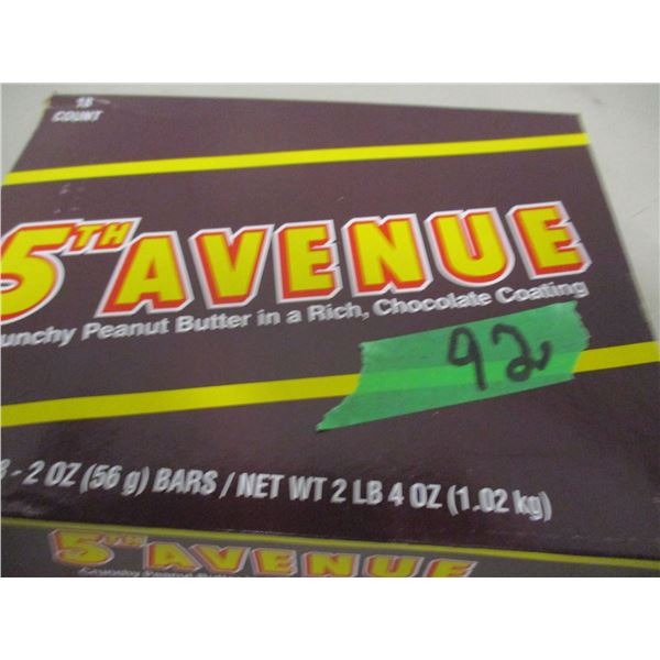 FIFTH AVENUE CHOCOLATE BARS (18) - BOX