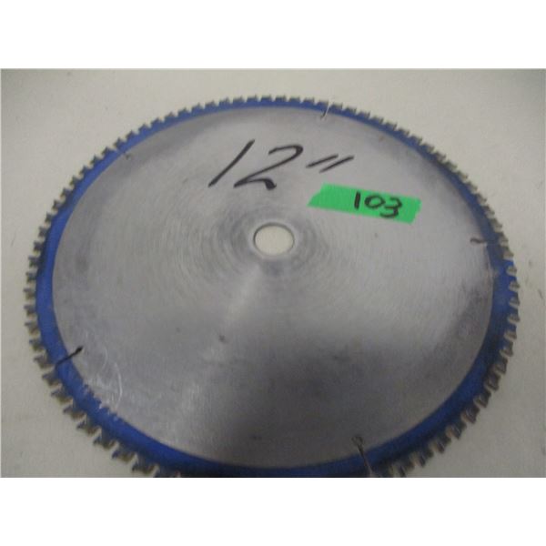 12" USED CARBON TIP SAW BLADE
