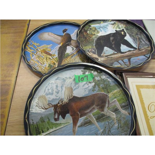 BOX C/W TRAYS, PICTURE, FRAMES, ETC