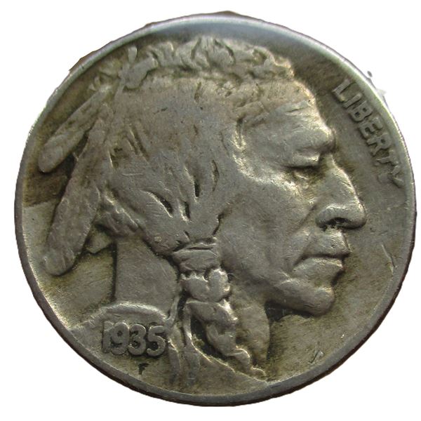 1935 - 1936 USA INDIAN HEAD/BUFFALO NICKEL SET
