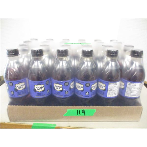 FREIGHT DAMAGE (AS IS):  CANADA DRY BLACKBERRY GINGERALE (24 BOTTLES X 500 ML) - CASE