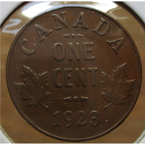 1923 VF KEY DATE CANADA PENNY