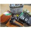 Image 2 : ESTATE:  BOX C/W MOTION SECURITY LIGHT, RADIO, TAPE DISPENSER, ETC