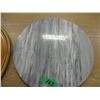 Image 1 : ESTATE:  WOOD PLATTER &  MARBLE PLATTER