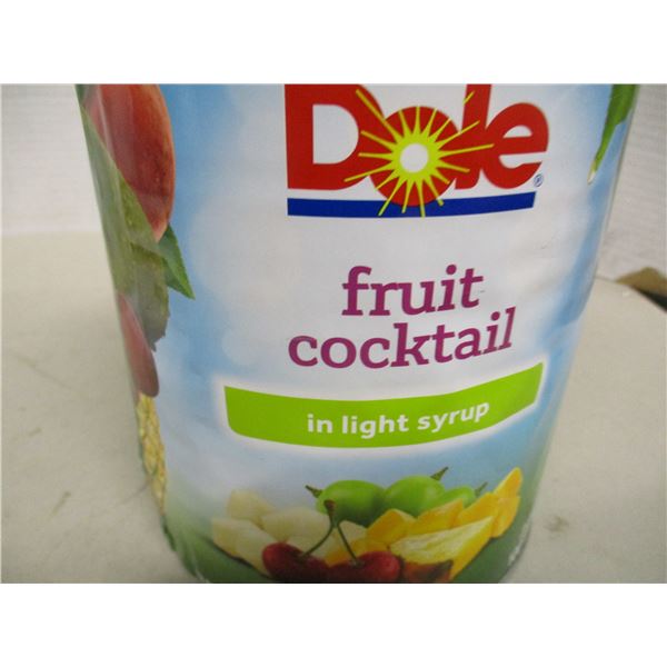 FREIGHT DAMAGE (AS IS):  DOLE FRUIT COCKTAIL (2.84 L) - CAN
