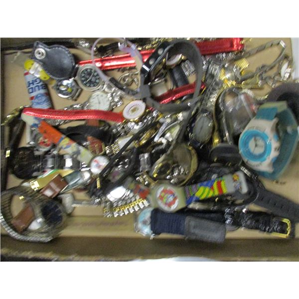 FLAT C/W ASSORTED WATCHES