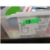 Image 5 : PLASTIC BIN C/W OFFICE SUPPLIES, ETC