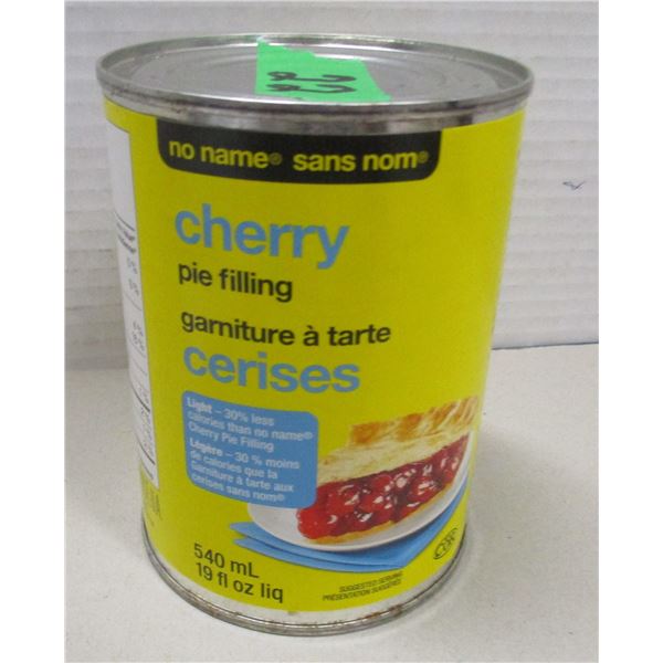 SHELF PULLS (AS IS):  NO NAME CHERRY PIE FILLING (540 ML) - CAN