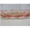 Image 2 : COLLECTABLE:  PINK DEPRESSION GLASS STYLE DIVIDED DISH
