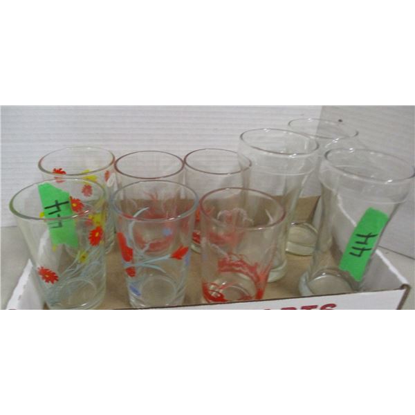 COLLECTABLE:  TRAY C/W ART DECO & ALCB GLASSES