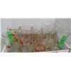 Image 1 : COLLECTABLE:  TRAY C/W ART DECO & ALCB GLASSES