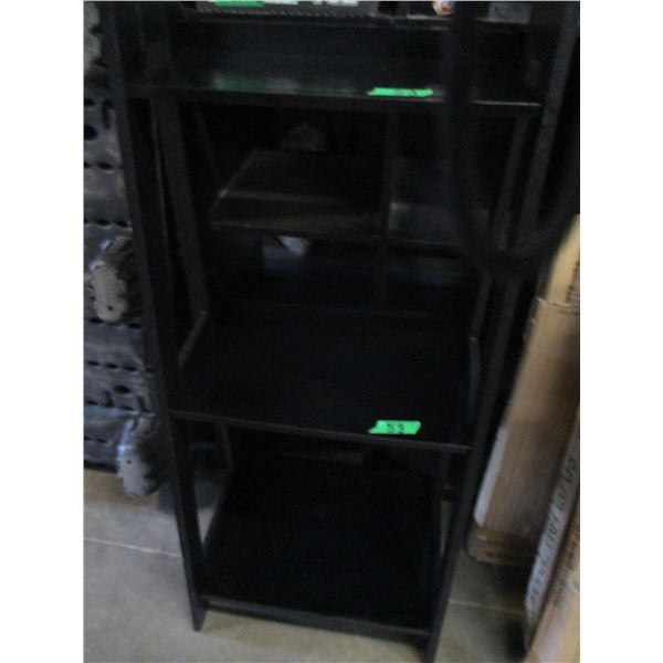 BLACK SHELVING UNIT