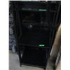 Image 1 : BLACK SHELVING UNIT