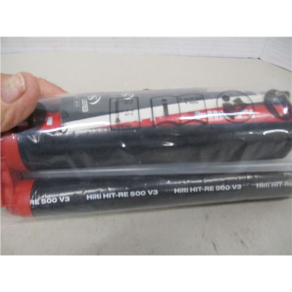 NEW:  2 PART HILTI HIT RE-500 V3 EPOXY ADHESIVE