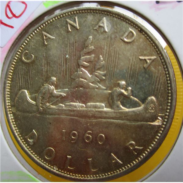 1960 CH/BU CANADA SILVER DOLLAR