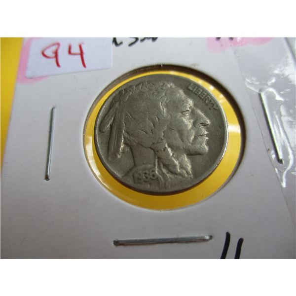1936 - 1937 USA INDIAN HEAD BUFFALO NICKEL SET