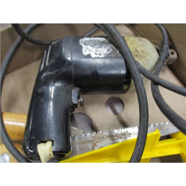 FLAT C/W DRILL, SHEARS, SAW