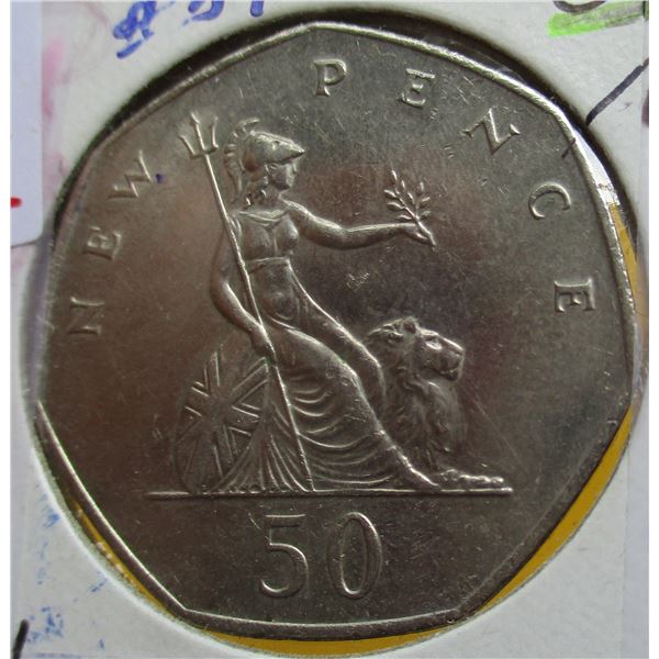 1980 CH/BU NEW 50 PENCE