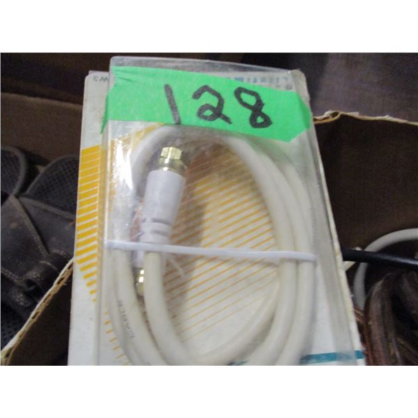 BOX C/W ASSORTED CABLES